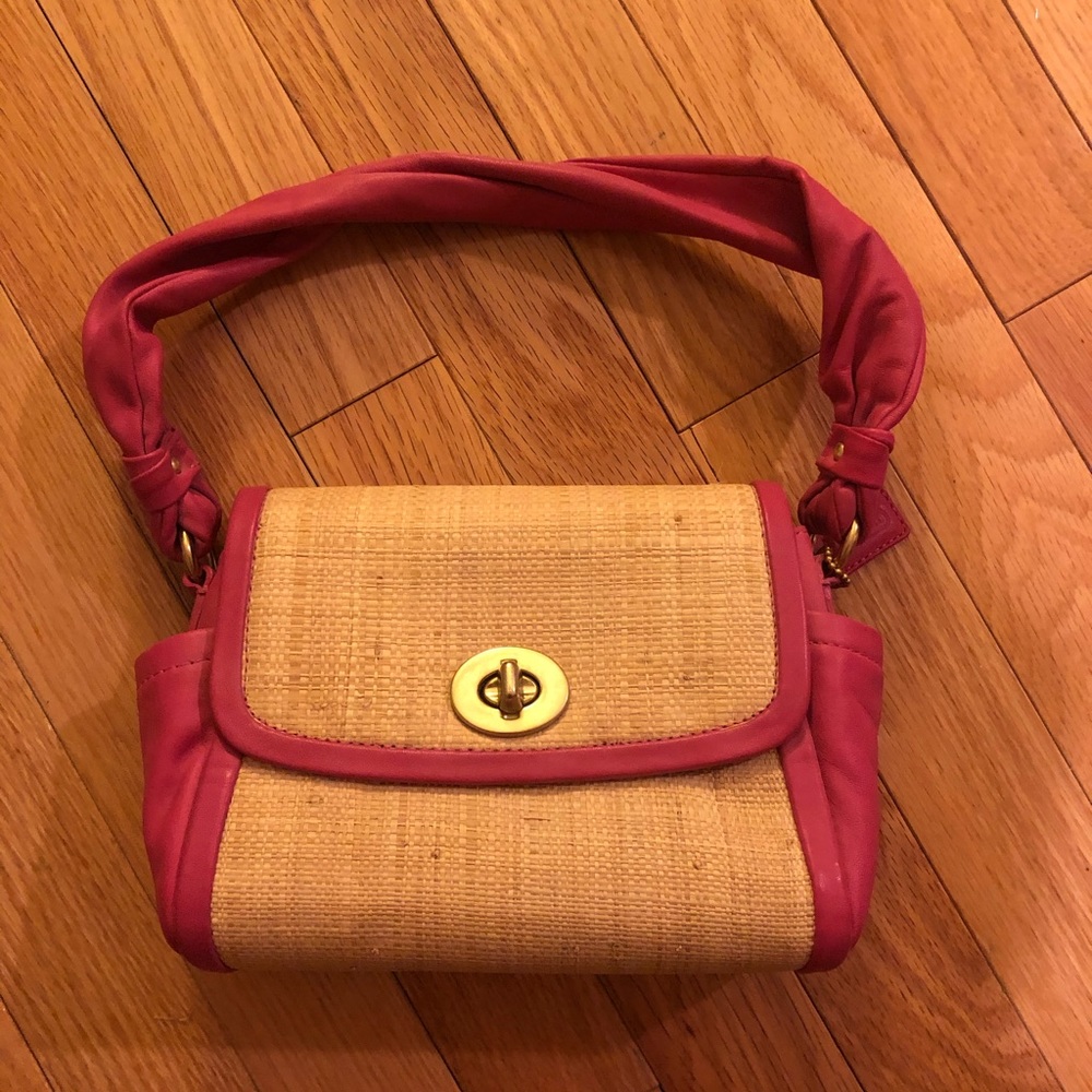 Woven Coach Purse